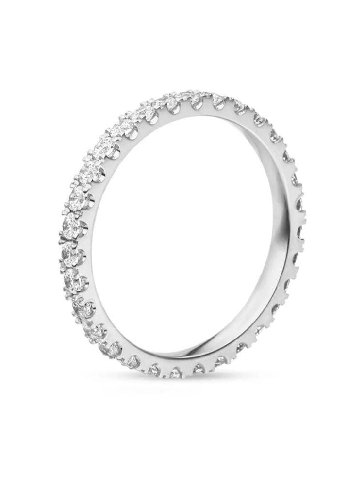 VEYNOU 18kt recycled white gold Memory diamond ring - Silver Cover