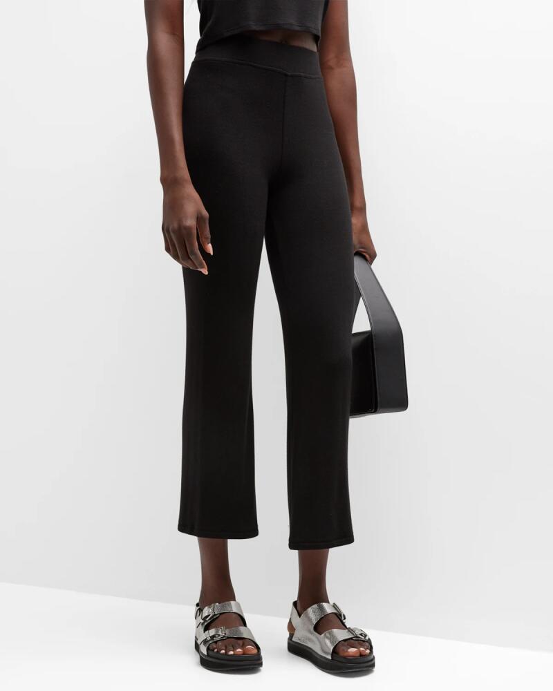 ATM Anthony Thomas Melillo Modal Rib Cropped Flare Pants Cover