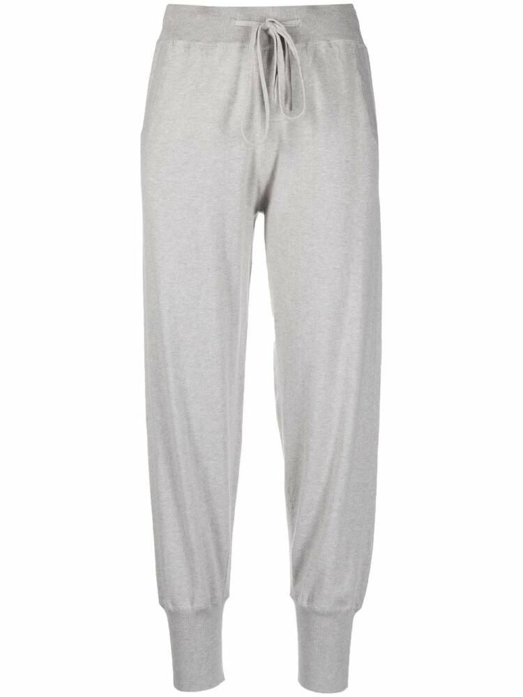 Allude drawstring-waist track pants - Grey Cover