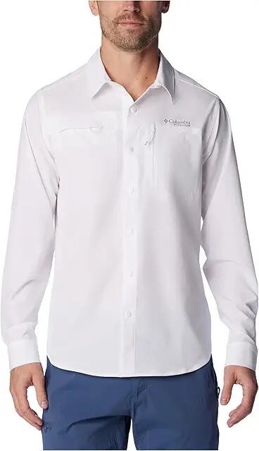 Columbia Summit Valley Long Sleeve Shirt (White) Men's Clothing Cover