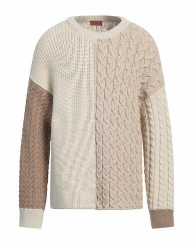 Alanui Man Sweater Ivory Alpaca wool, Wool Cover