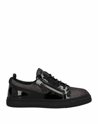 Giuseppe Zanotti Woman Sneakers Lead Soft Leather, Textile fibers Cover