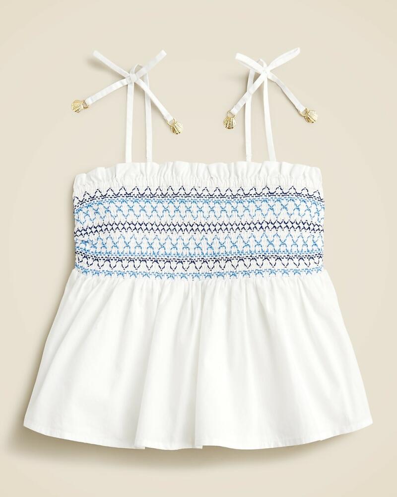 J.Crew Girls' Paloma smocked tank top in cotton poplin Cover