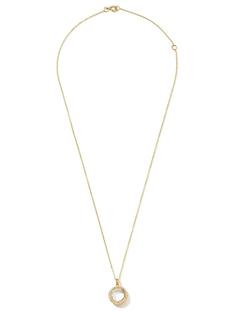 IPPOLITA 18kt yellow gold Lollipop crystal and diamond small pendant necklace Cover