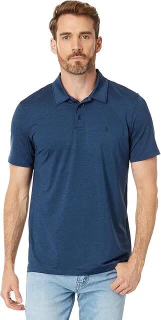 Volcom Hazard Pro Short Sleeve Polo (Navy Heather 1) Men's Clothing Cover