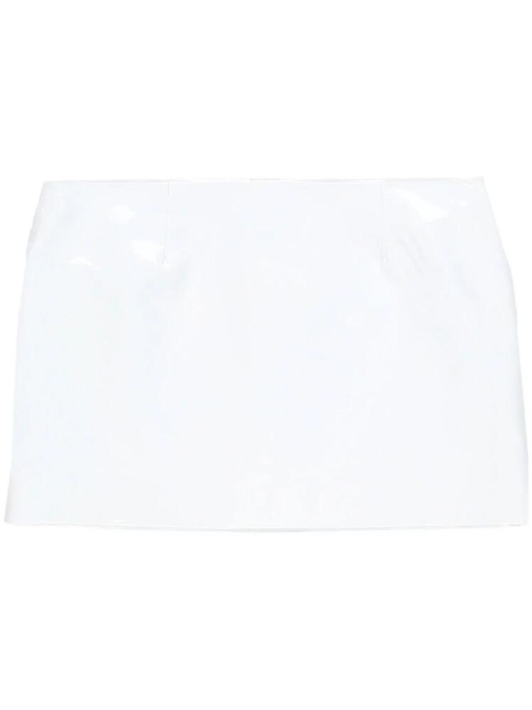 16Arlington Delta patent-leather miniskirt - White Cover