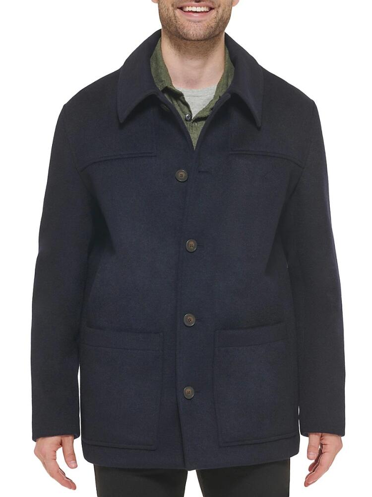 Cole Haan Men's Wool Blend Field Jacket - Navy Cover