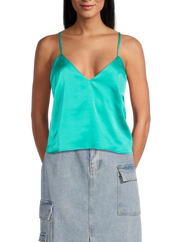 Walter Baker Women's Hollis Satin Tank Top - Turquoise Cover