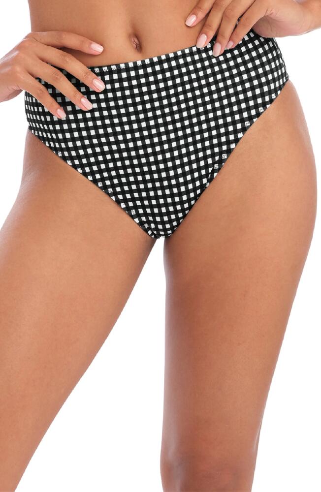 Freya Check In High Waist Bikini Bottoms in Monochrome Cover