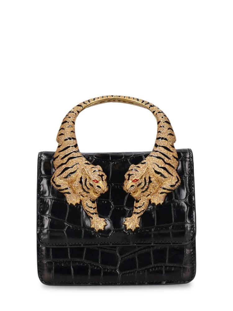 ROBERTO CAVALLI Small Roar Croc Embossed Bag Cover