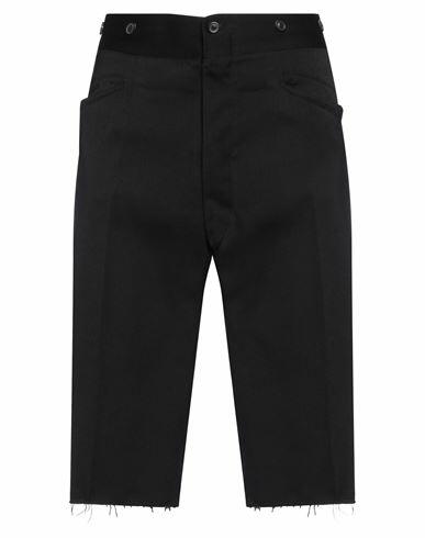 Maison Margiela Man Shorts & Bermuda Shorts Black Wool Cover