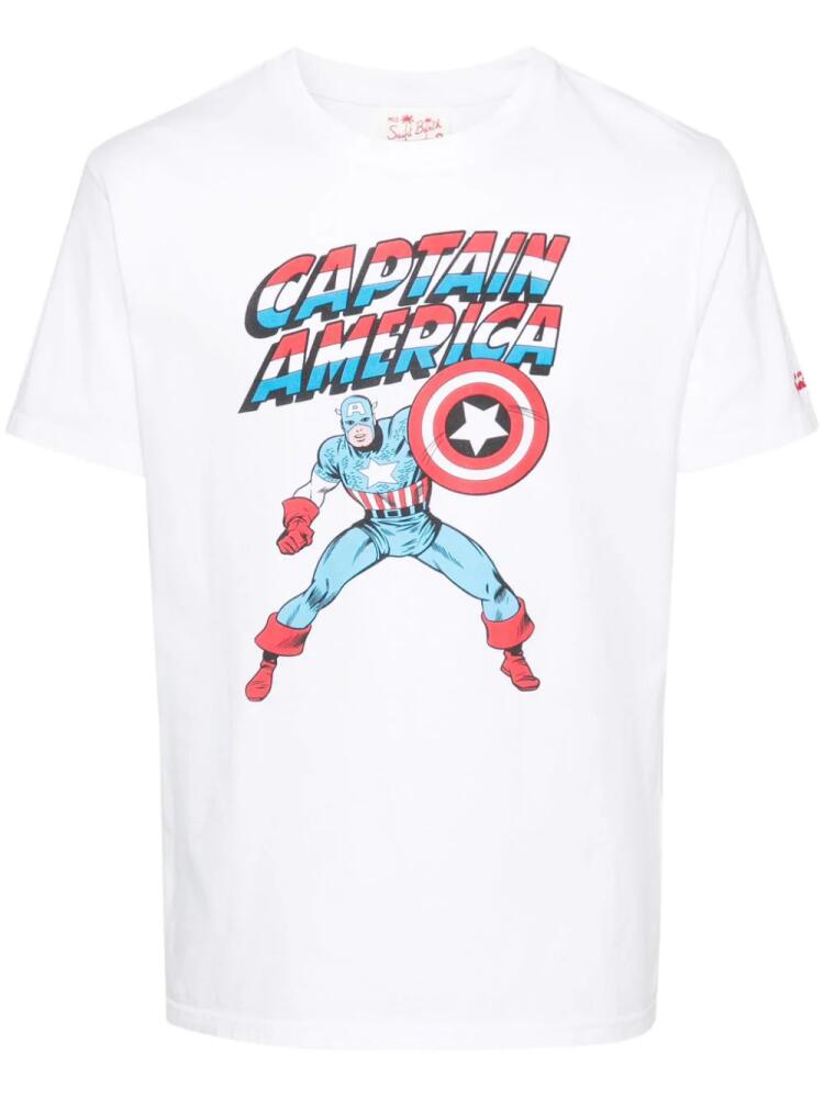 MC2 Saint Barth x Marvel Captain America-print T-shirt - White Cover