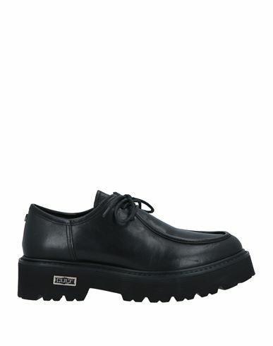 Cult Man Lace-up shoes Black Soft Leather Cover