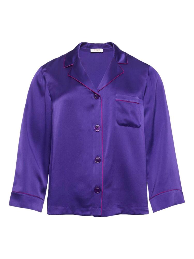 ERES Convive silk pyjama shirt - Purple Cover