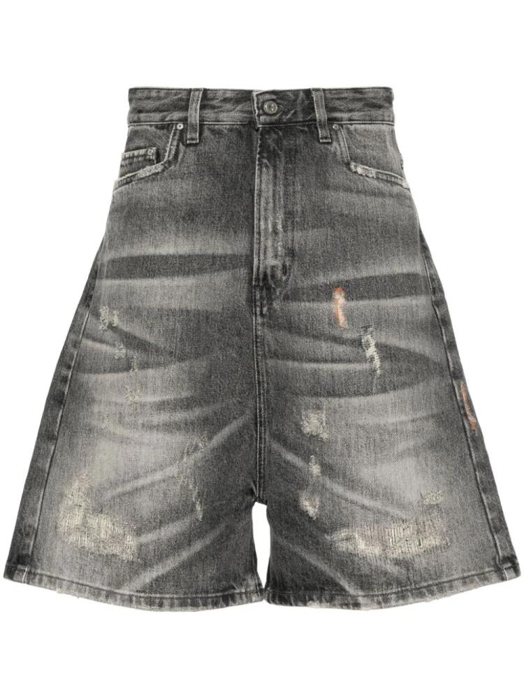 PDF Kilt distressed drop-crotch shorts - Grey Cover