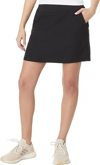 adidas Golf Ultimate365 Solid 16 Inch Golf Skort (Black 1) Women's Skort Cover