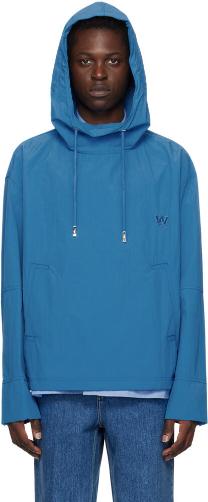 WOOYOUNGMI Blue Hooded Jacket Cover