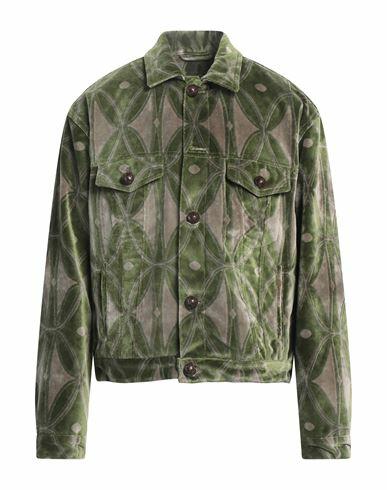 Etro Man Jacket Green Viscose, Cotton, Polyamide Cover