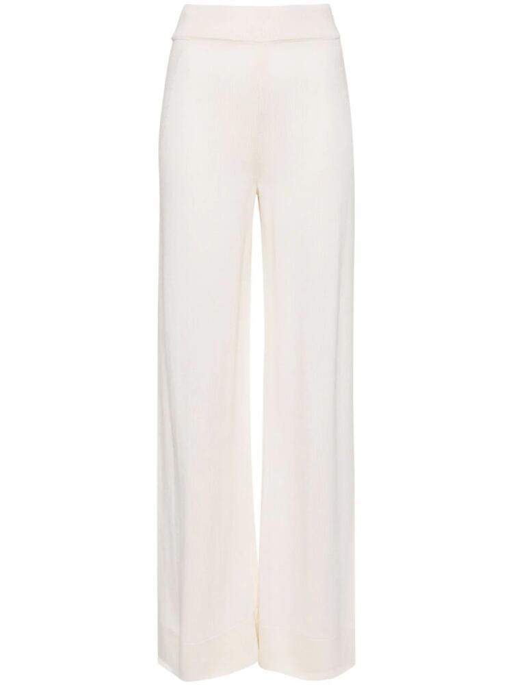 Ermanno Scervino wide-leg knitted trousers - Neutrals Cover