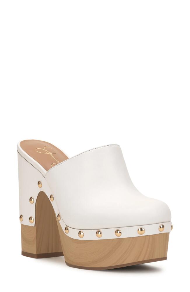 Jessica Simpson Dasally Platform Clog in Bright White Cover