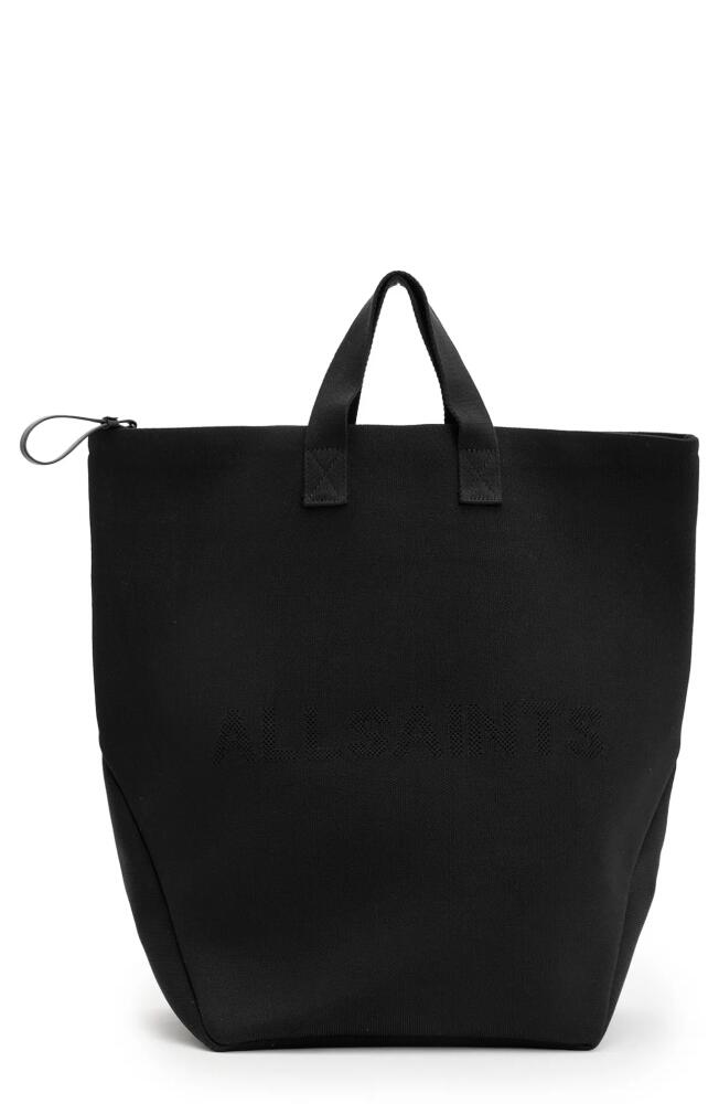 AllSaints Juno Canvas Tote Backpack in Black Cover