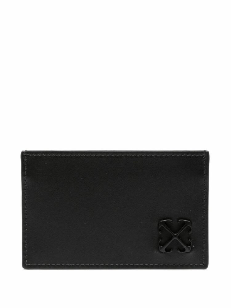 Off-White Arrows-motif leather cardholder - Black Cover