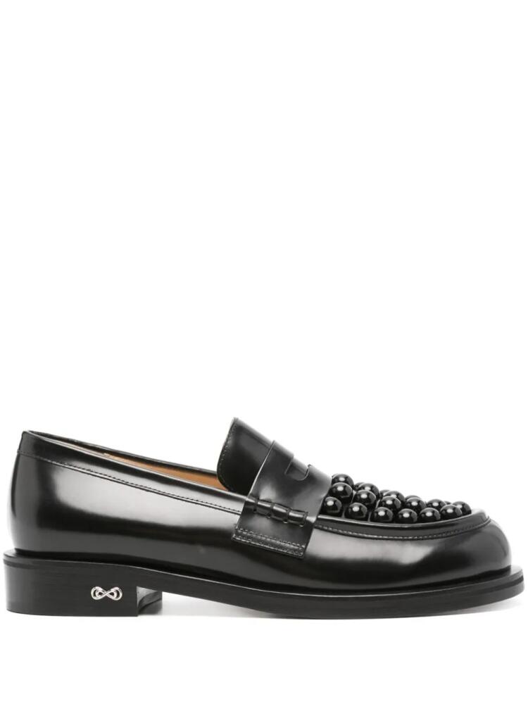 MACH & MACH stud-embellished loafers - Black Cover