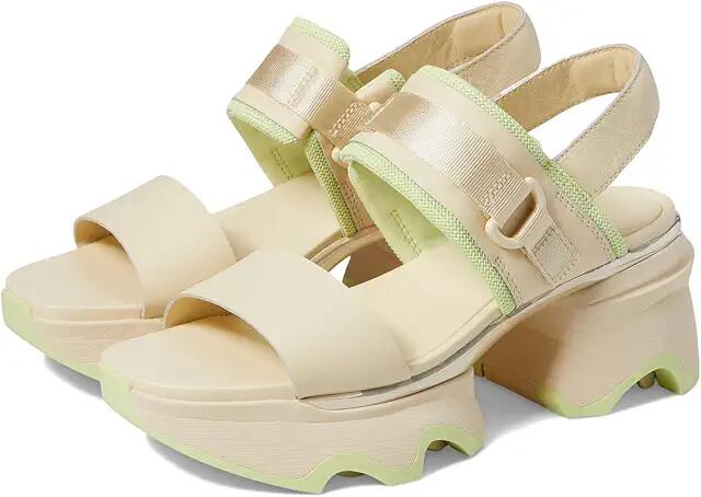 SOREL Kinetic Impact Slingback Heel Sandal (Honey White/Luminous Lime) Women's Shoes Cover