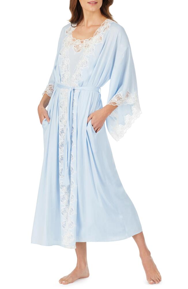 Eileen West Ballet Satin Robe in Blue Cover