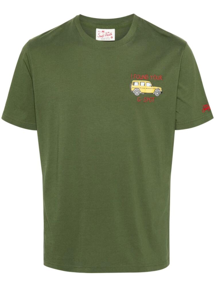 MC2 Saint Barth logo-embroidered cotton T-shirt - Green Cover