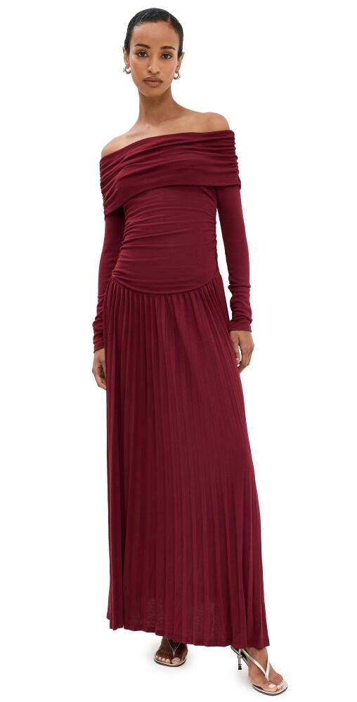 Lioness Field of Dreams Long Sleeve Maxi Dress Burgundy Cover