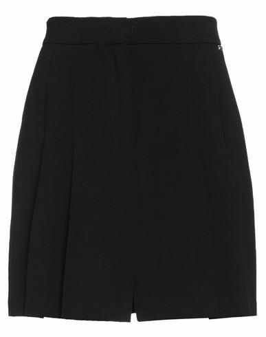 Kaos Woman Mini skirt Black Polyester, Viscose, Elastane Cover