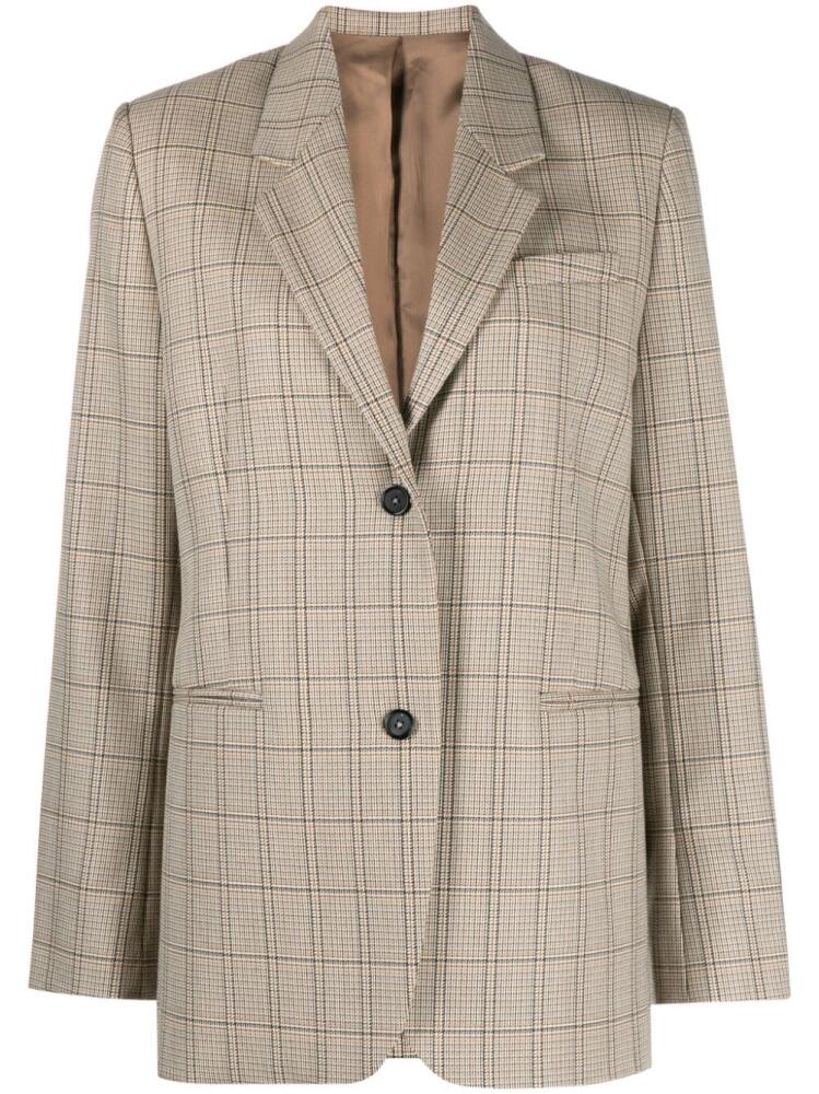 TOTEME windowpane-check blazer - Brown Cover