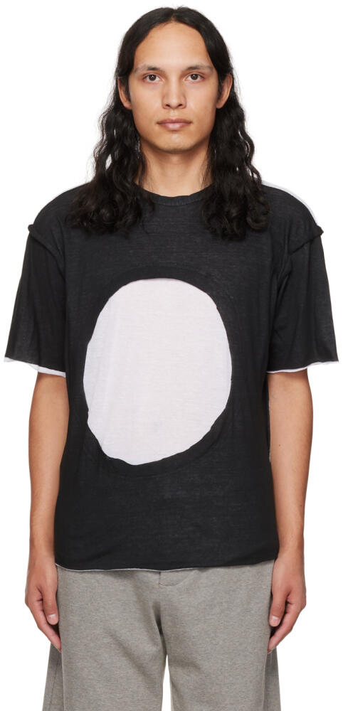 Edward Cuming SSENSE Exclusive Black & White Circle Window T-Shirt Cover