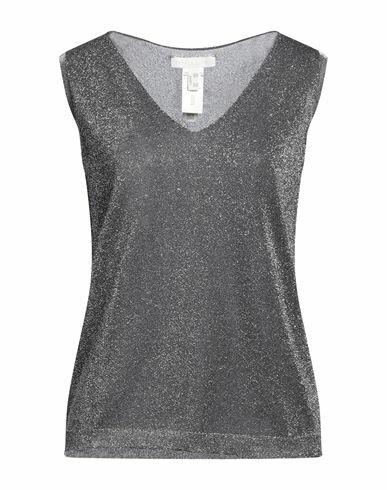 Fabiana Filippi Woman Sweater Steel grey Metallic fiber, Nylon Cover