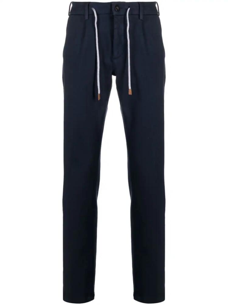 Eleventy drawstring straight-leg track pants - Blue Cover