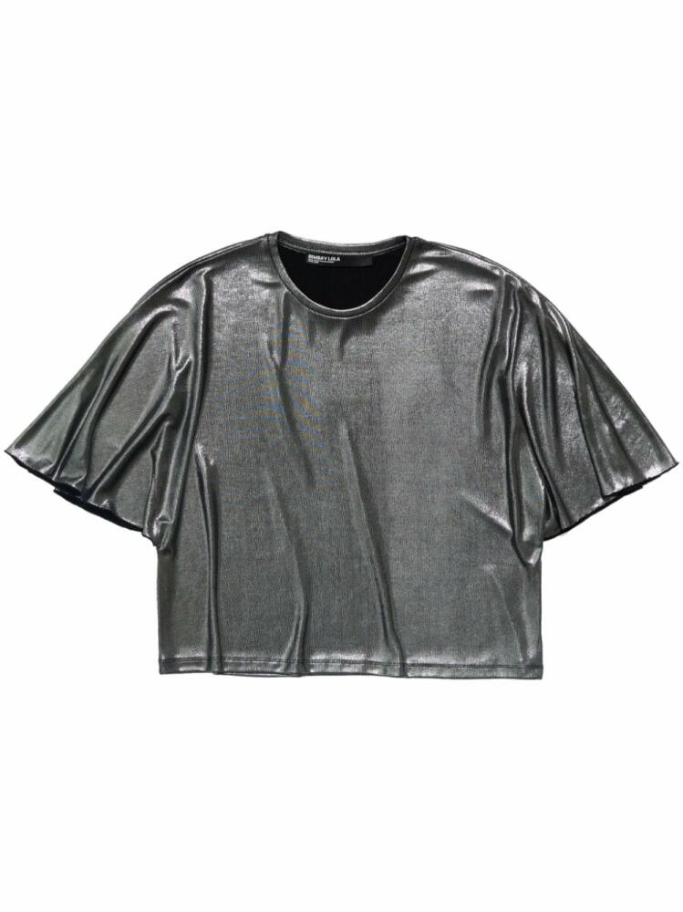 Bimba y Lola metallic boxy T-shirt - Grey Cover