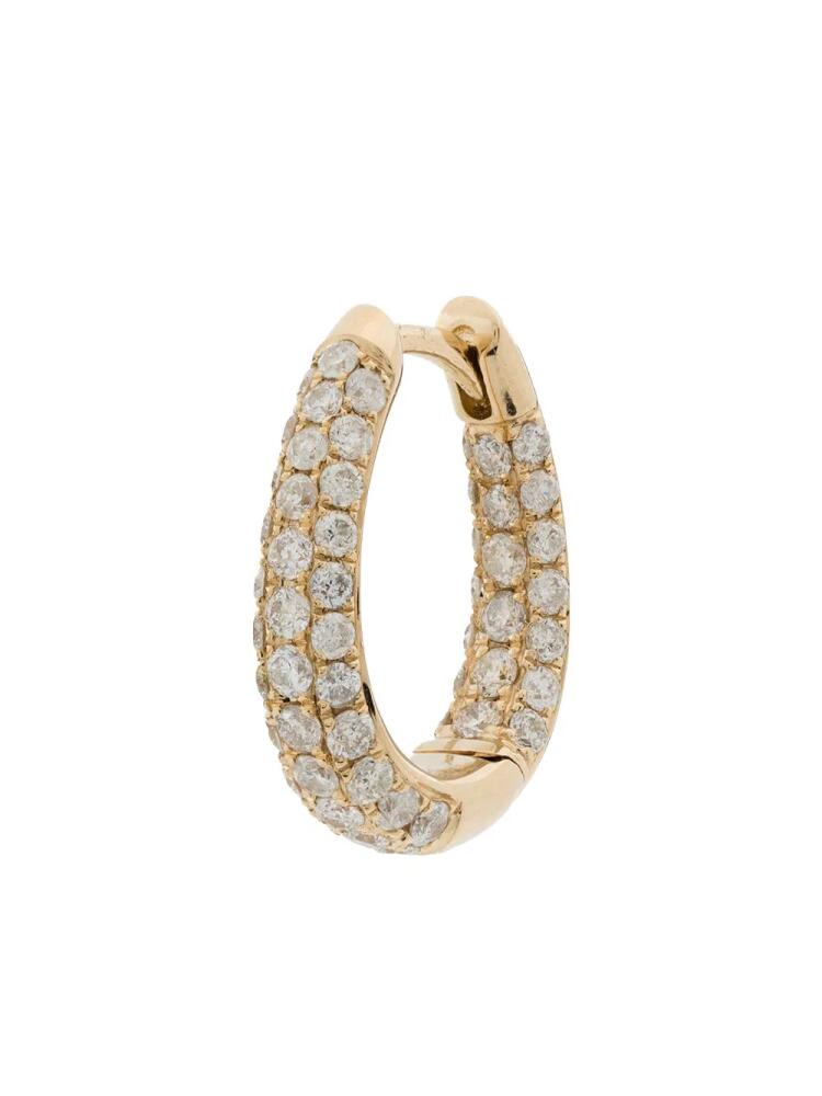 Jacquie Aiche 14kt yellow gold Inside Out diamond hoop earring Cover