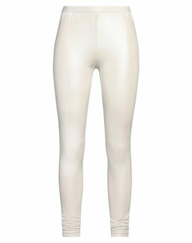 Rick Owens Lilies Woman Leggings Ivory Viscose, Elastane Cover