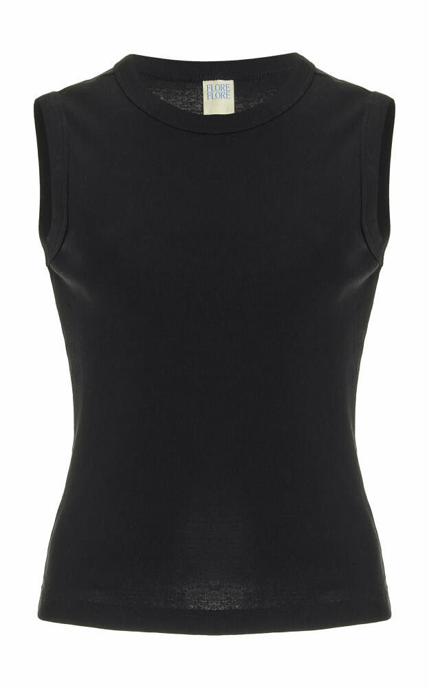 Flore Flore - Esm Organic Cotton Tank Top - Black Cover