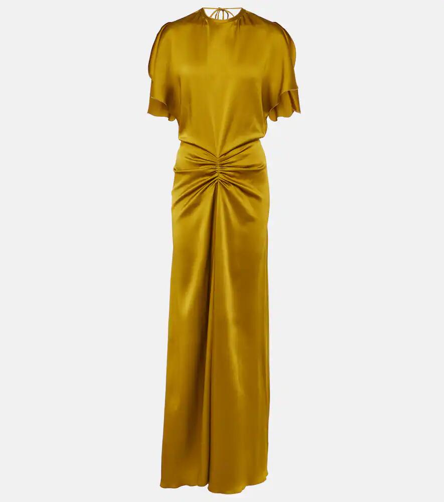 Victoria Beckham Gathered satin gown Cover