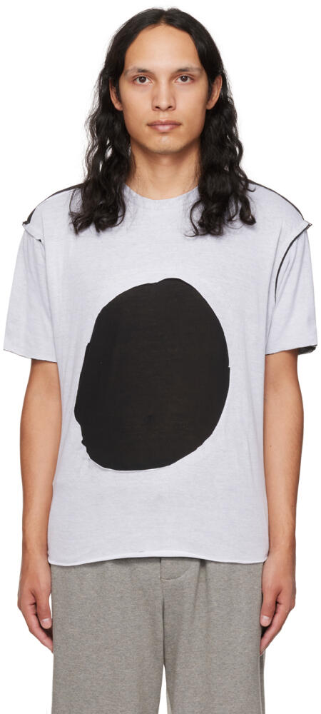 Edward Cuming SSENSE Exclusive White & Black Circle Window T-Shirt Cover