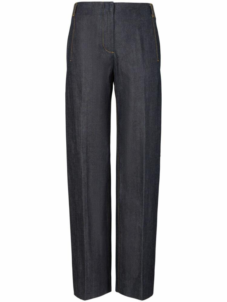 Tory Burch Selvedge straight-leg jeans - Blue Cover