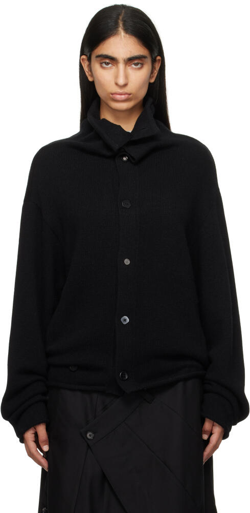 ADER error Black Mohair Cardigan Cover