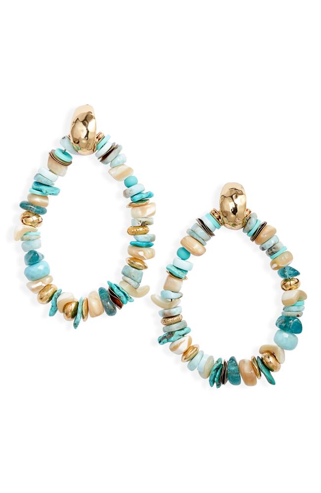 Gas Bijoux Aloha Beaded Drop Earrings in Turquoise Mix Cover