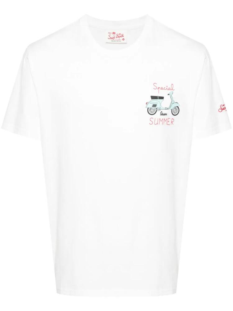 MC2 Saint Barth x Vespa cotton T-shirt - White Cover