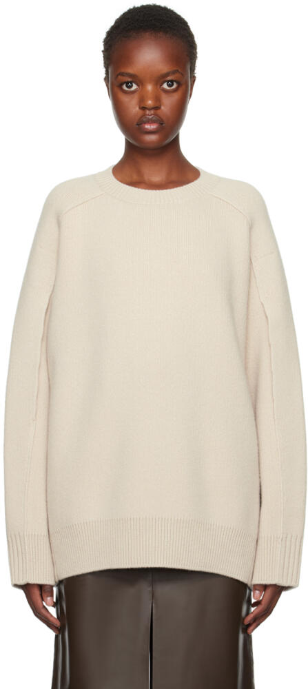 Lanvin Beige Cape Sweater Cover