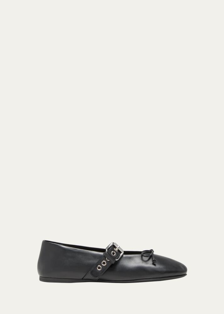 Miu Miu Leather Mary Jane Ballerina Flats Cover