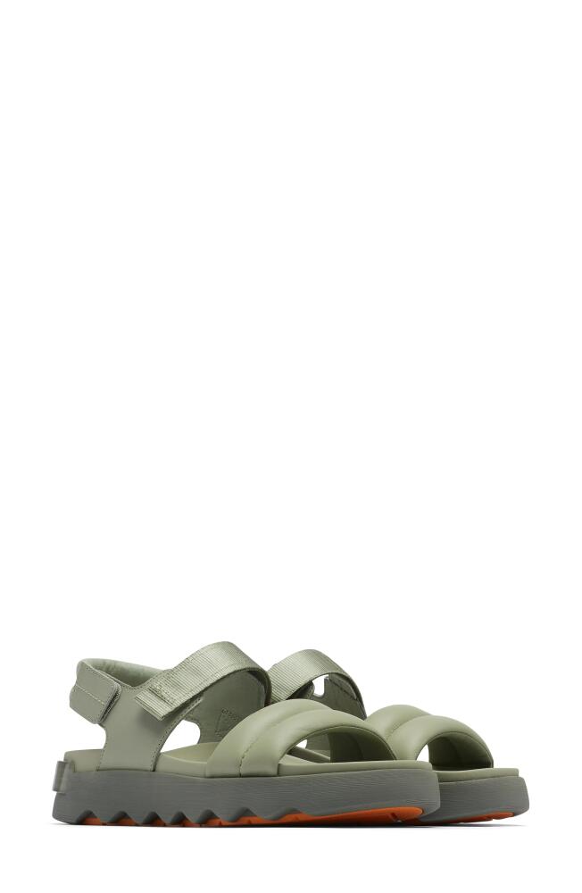 SOREL Viibe Slingback Sandal in Safari/Stone Green Cover