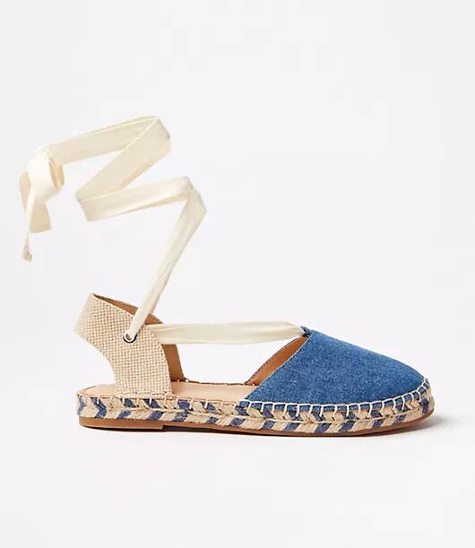 Loft Chambray Espadrille Flats Cover